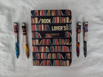 NEW! Book Lover's Journal and Pens from Guatemala (4)