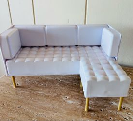 Rainbow High Doll Toy Living Room Furniture White Couch Sofa Replacement Part