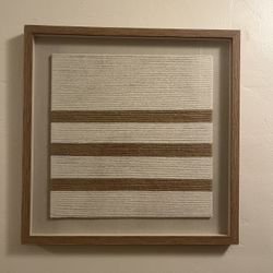 Woven Wall Art In Frame