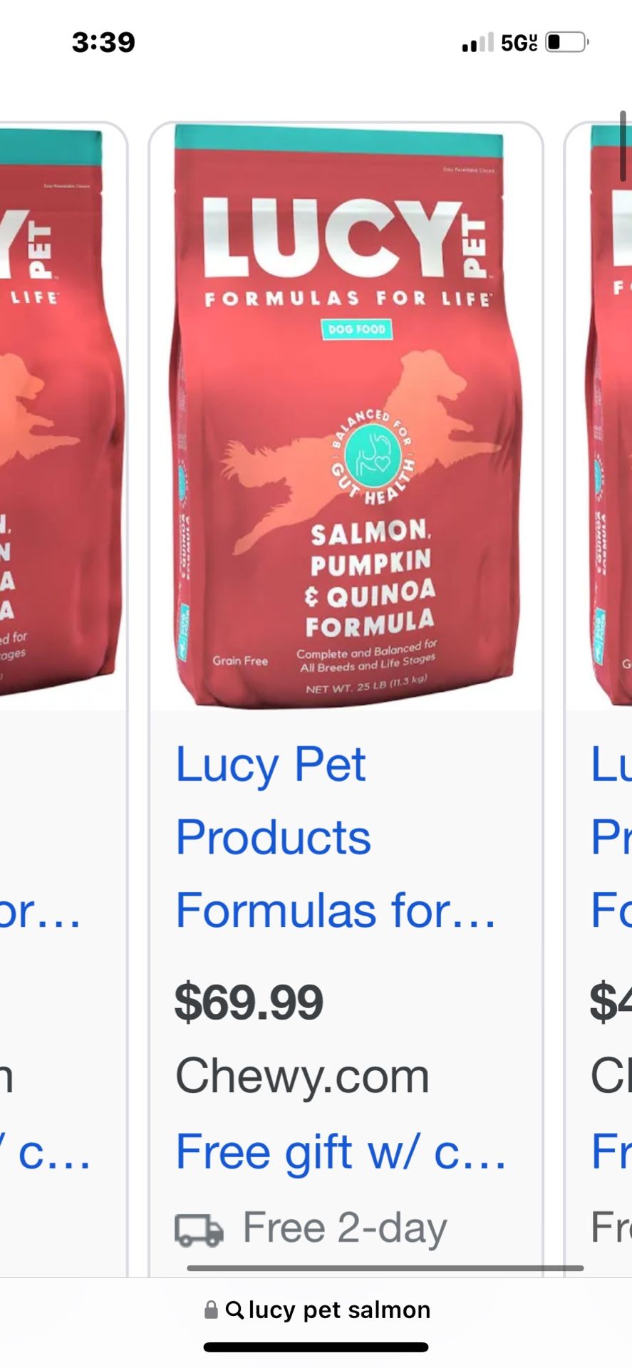 LUCY DOG FOOD