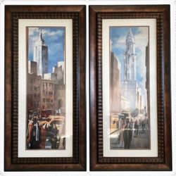 Didier Lourenco Vintage Bombay Company NYC Framed Art Prints Set