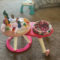 Bright Starts Around We Go 2-in-1 Walk-Around Baby Activity Center & Table - $50