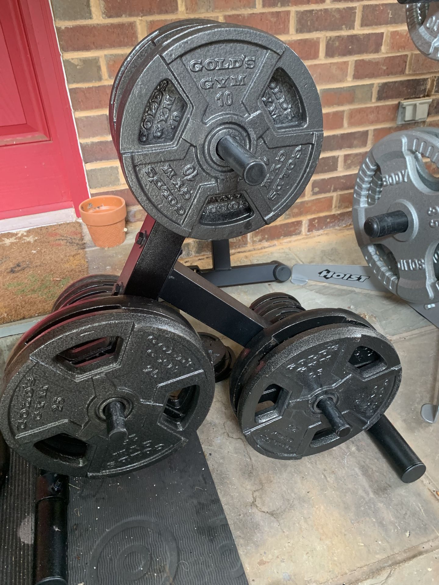 Like New 200 Lbs Olympic Weights Plates