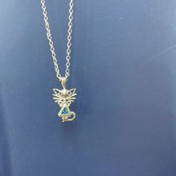 925 Cat Pendant Chain 