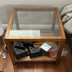 Glass End Table