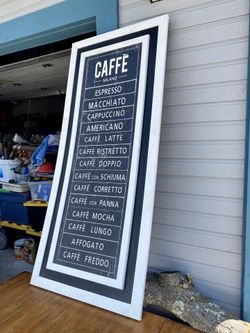 Cuadro de cafetería