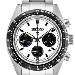 Seiko Prospex Chronograph White Panda Dial 