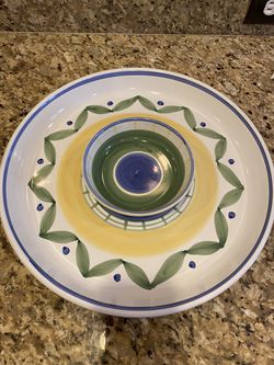 Large Williams Sonoma Serving Platter and Bowl
