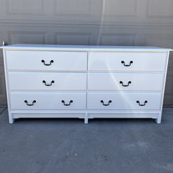 Dresser White 6-Drawers 