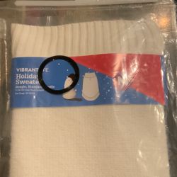 White  Dog Sweater Med And Large $10 Ea