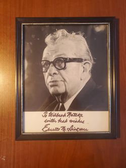 Framed Signed Everett Dirksen Photo 