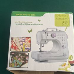 Mini Portable Sewing Machine SM-505A with 12 Stitch Patterns LED Light**