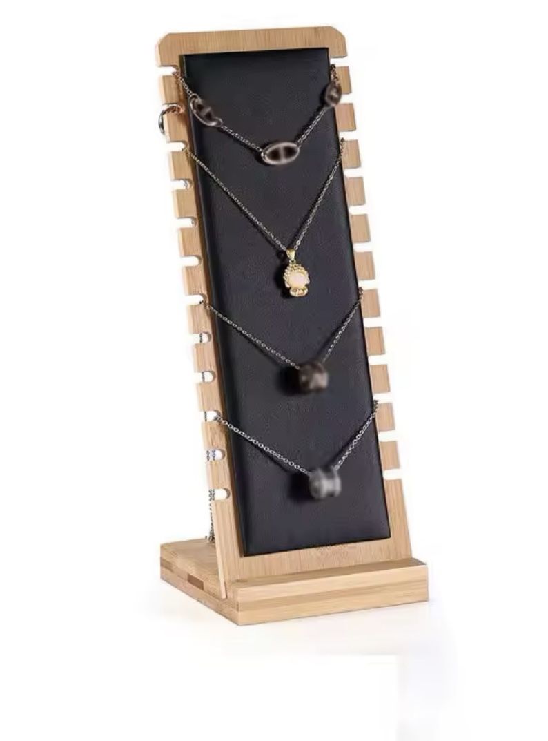 Bamboo Wooden Necklace Holder… New!