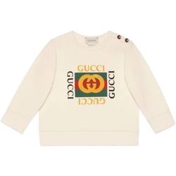 BABY SWEATSHIRT WITH GUCCI LOGO