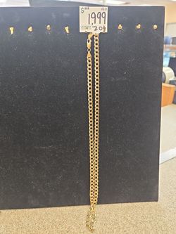 10k Gold Curb Link Necklace