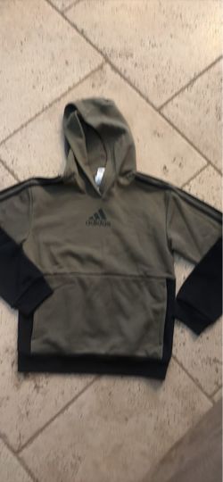Adidas Pullover Hoodie Olive Green and Black