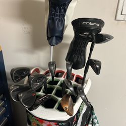 Full Set Of Cobra Irons, Driver, 3 Wood And Hybrid