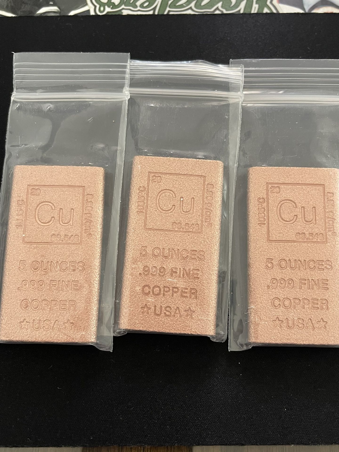5oz Copper Bars