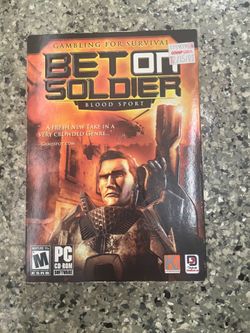 Bet On Soldier: Blood Spot game for PC CD-ROM