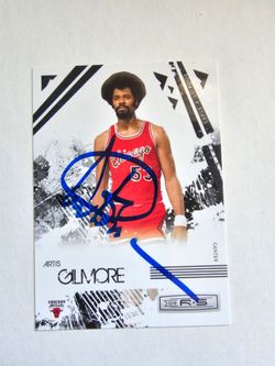 Artis gilmore signed panini rookies and stars card