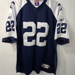Vintage Reebok Stitched Jersey Dallas Cowboys Emitt Smith Size 54 Around Extra Large Good Condition 