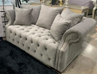 Tufted Sofa  &  Love Seat Set