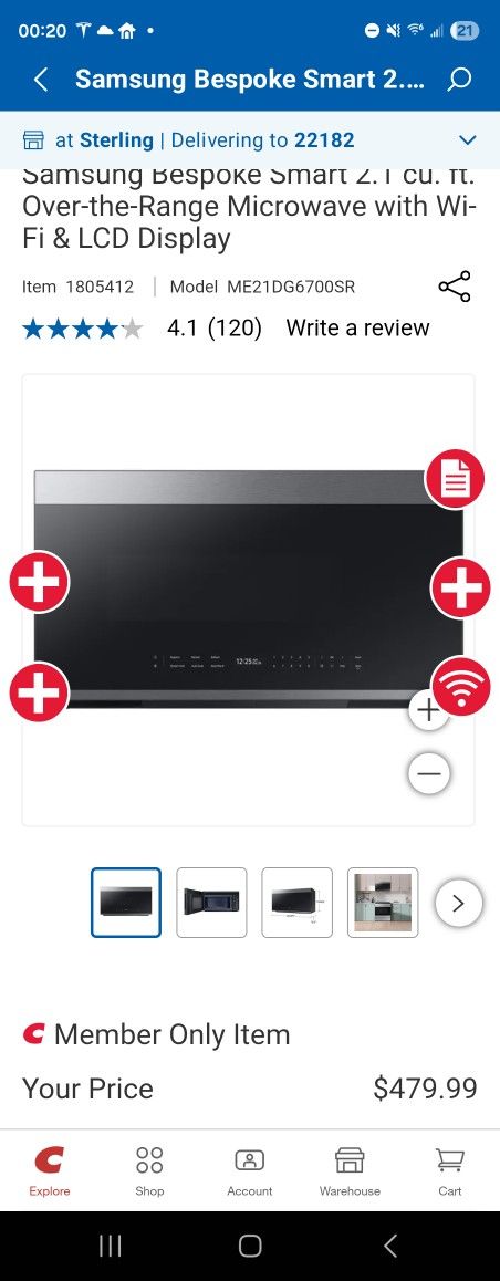 Brand New In Box Samsung Bespoke Microwave