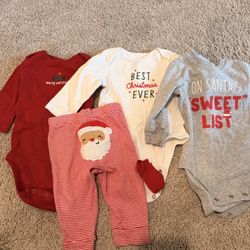 Xmas Onesies And Pants 6months