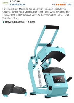 Heat press machine for caps