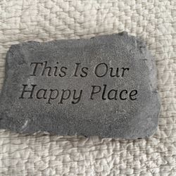 10" Garden Stone - This Is Our Happy Place 