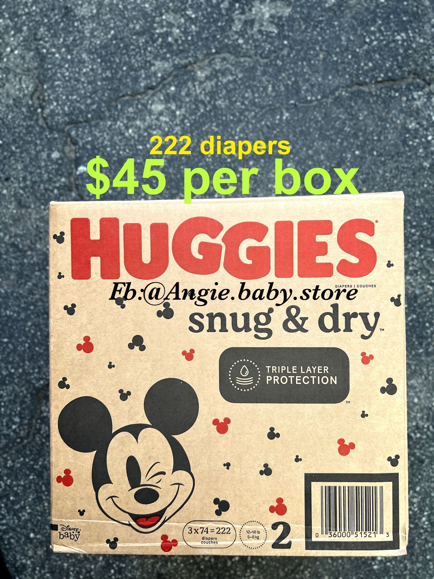 Huggies Snug Dry Size 2 Jumbo Box
