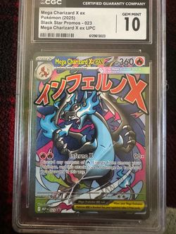POKEMON MEGA CHARIZARD EX 023 CGC GEM MINT 10