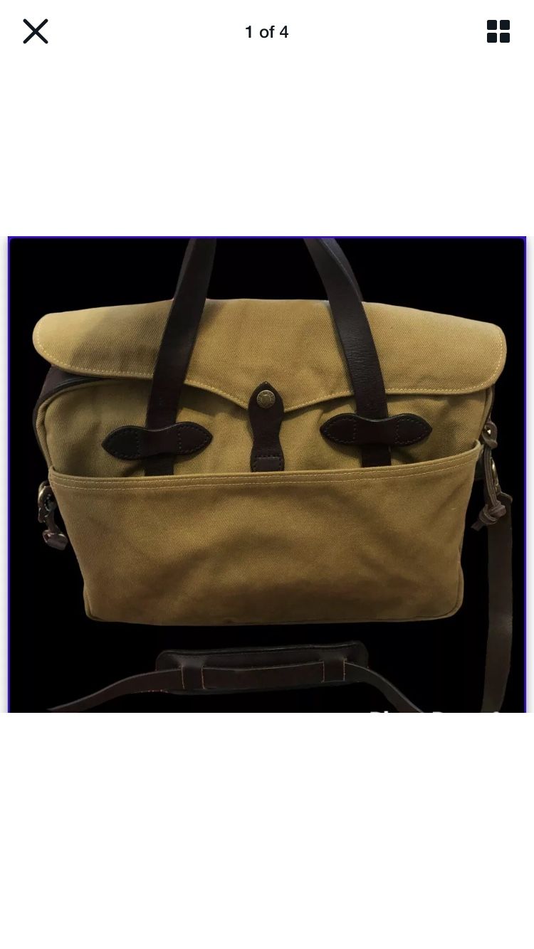 Filson Original Rugged Twill & Leather Briefcase