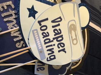 1st bday Photo Booth props