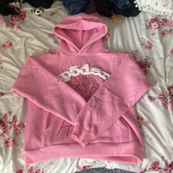 Spider OG web Hoodie Pink  Size (Small)