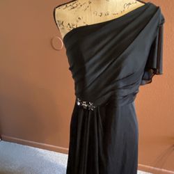 David’s Bridal Long Black Formal Dress; size 18