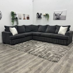 Grey Sectional Couch - Free Delivery 