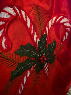 Christmas velvet drawstring gift sack 34" H x 21" W