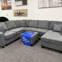 Gray Sectional - No Credit Needed - DELIVERY available‼️