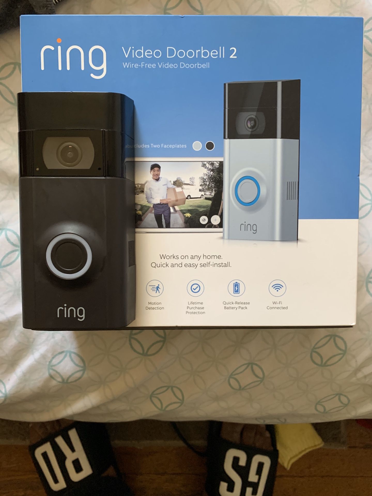 RING VIDEO DOORBELL 2 ( WIRE FREE )