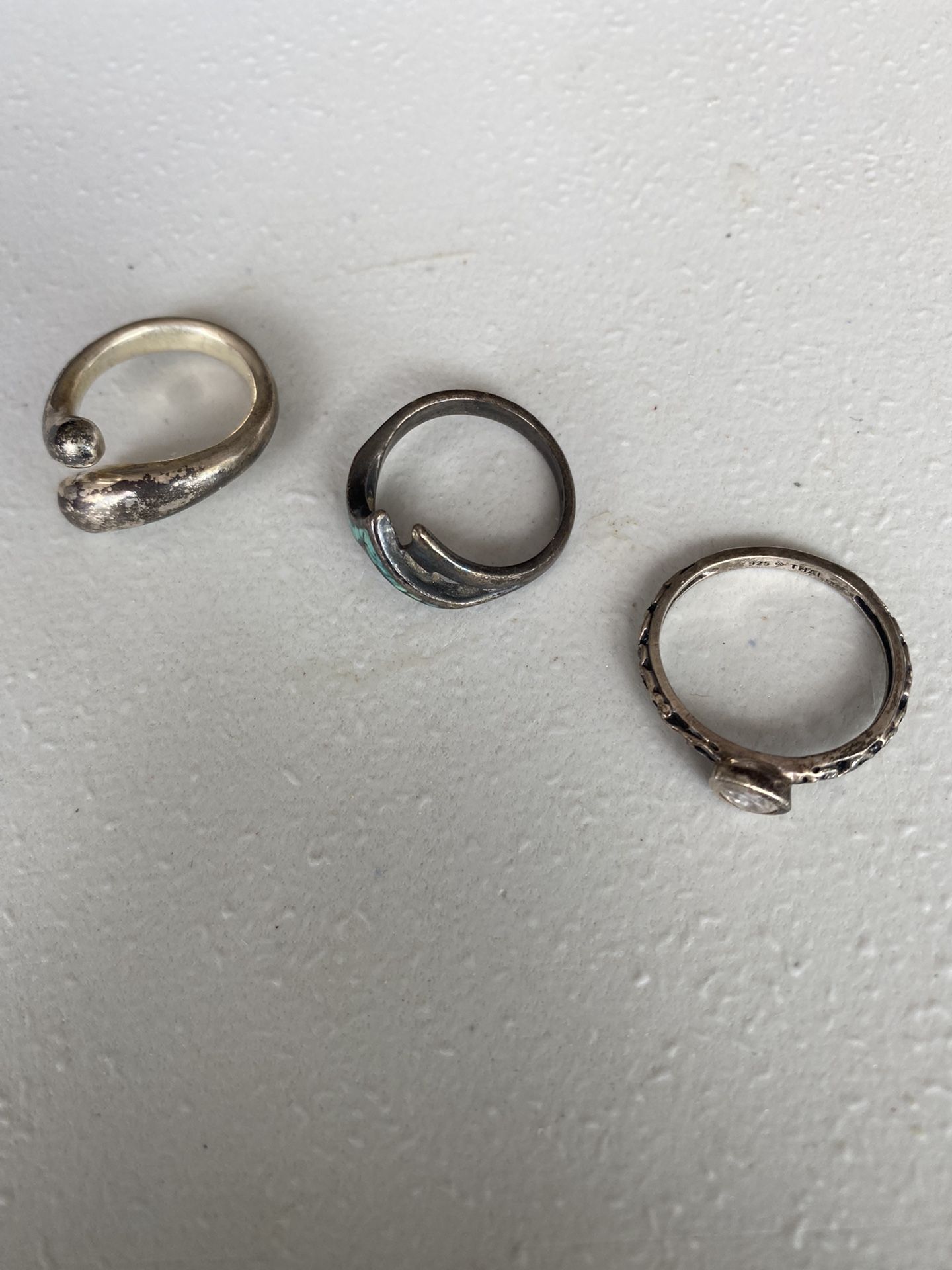 Silver Rings X 3