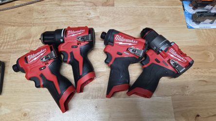 New Milwaukee m12 drills and impacts