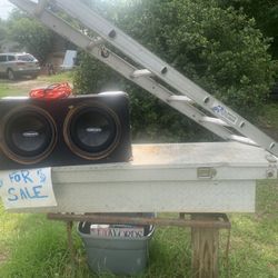 Ladder, Speakers And Tool Box