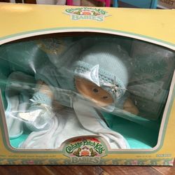 Cabbage Patch Kids Babies Vintage 1986 Baby Doll Green Eyes Coleco 3800