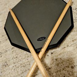 Sound Percussion Drum Pad With Drumsticks 