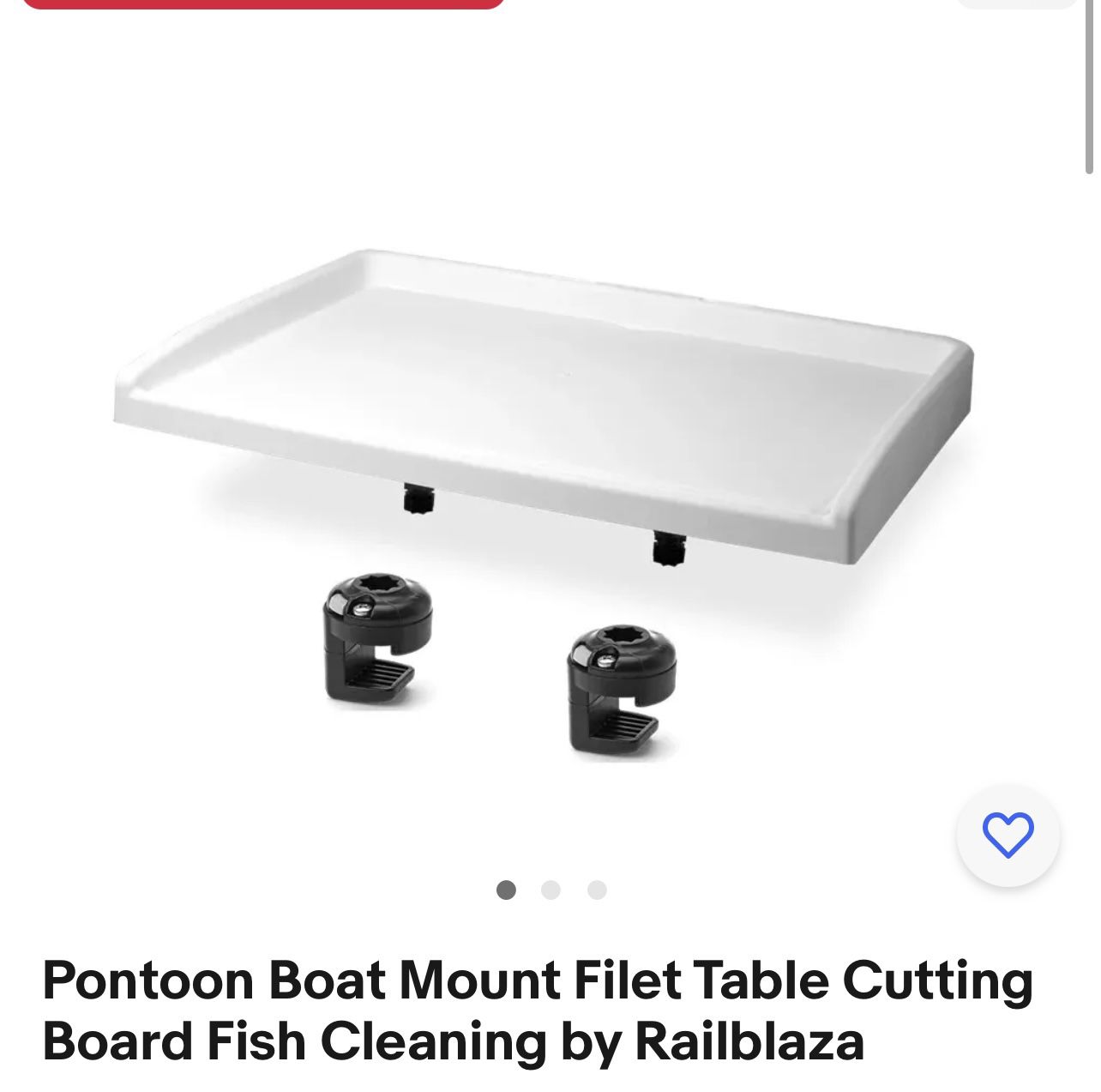 Pontoon Boat Mount Filet Table Cutting Board Fish Cleaning by Railblaza