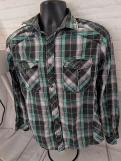 Men's Helix plaid shirt size S