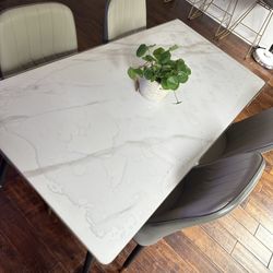 Marble Top Dining Set