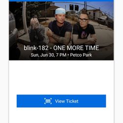 Blink 182 Floor Tickets