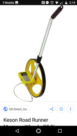 Keson Road Runner Measure Wheel contractor grade